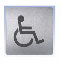 Piktogram Sanela WC invalidní, nerez mat   SLZN 44AC